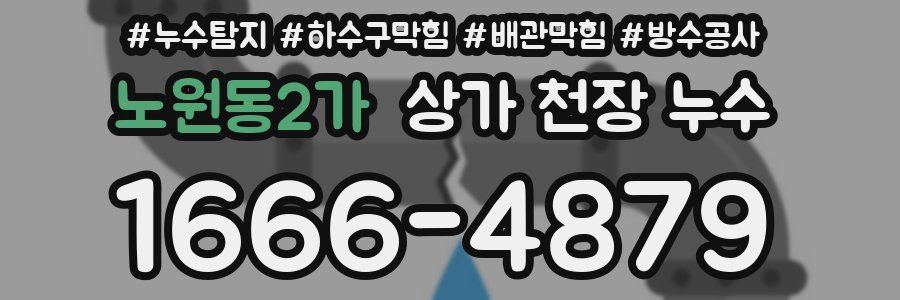 노원동2가 상가 천장 누수