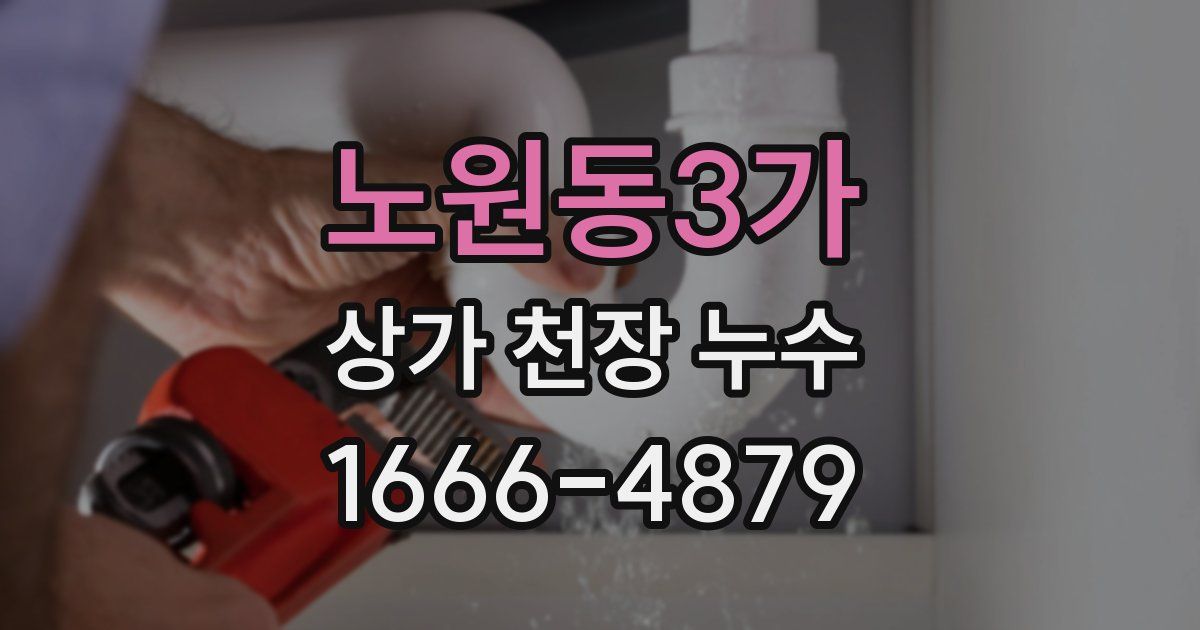 노원동3가 상가 천장 누수