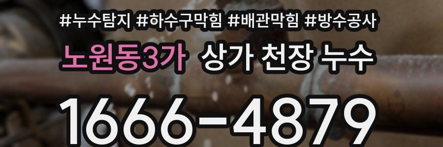 노원동3가 상가 천장 누수