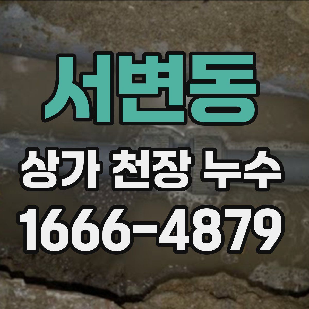 서변동 상가 천장 누수