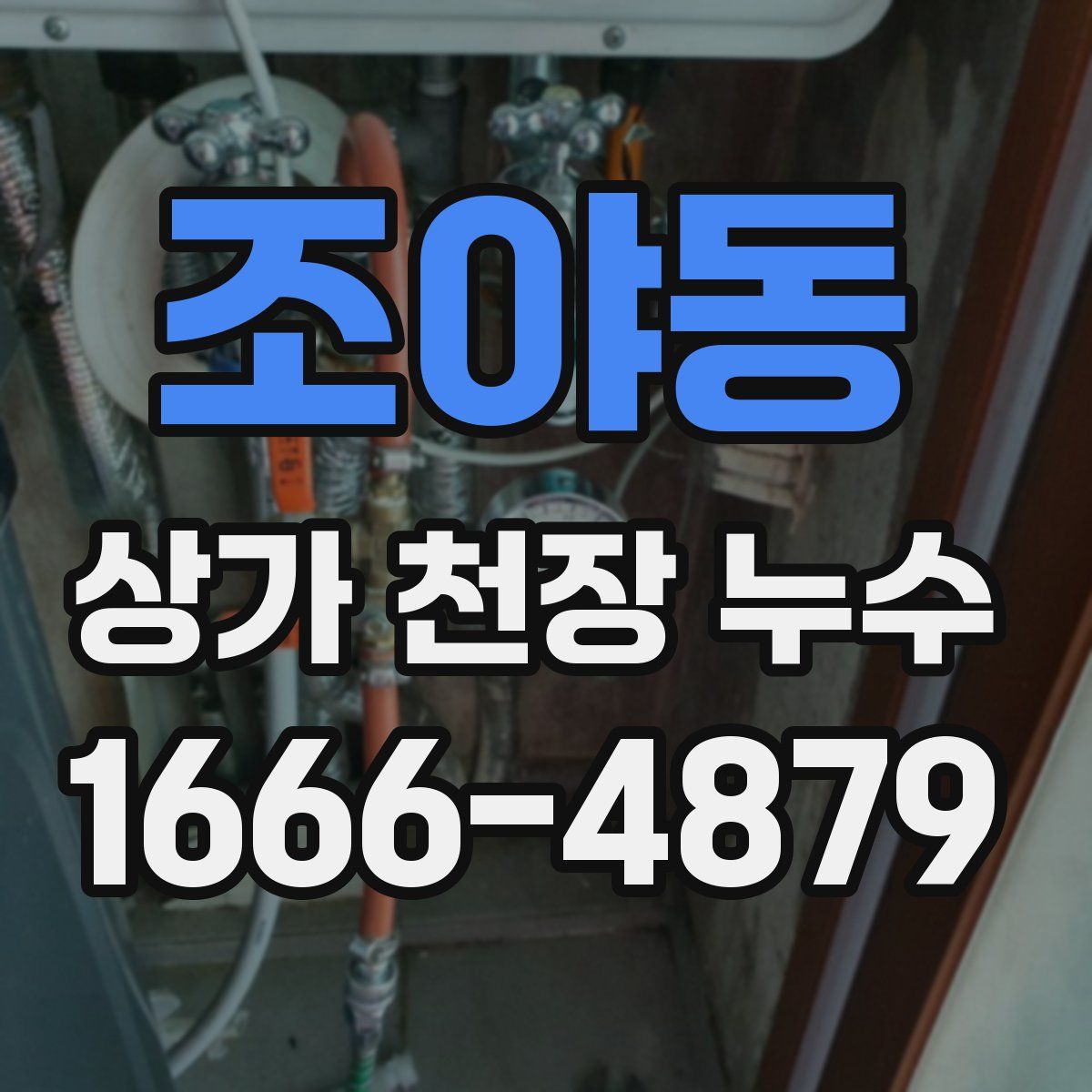 조야동 상가 천장 누수