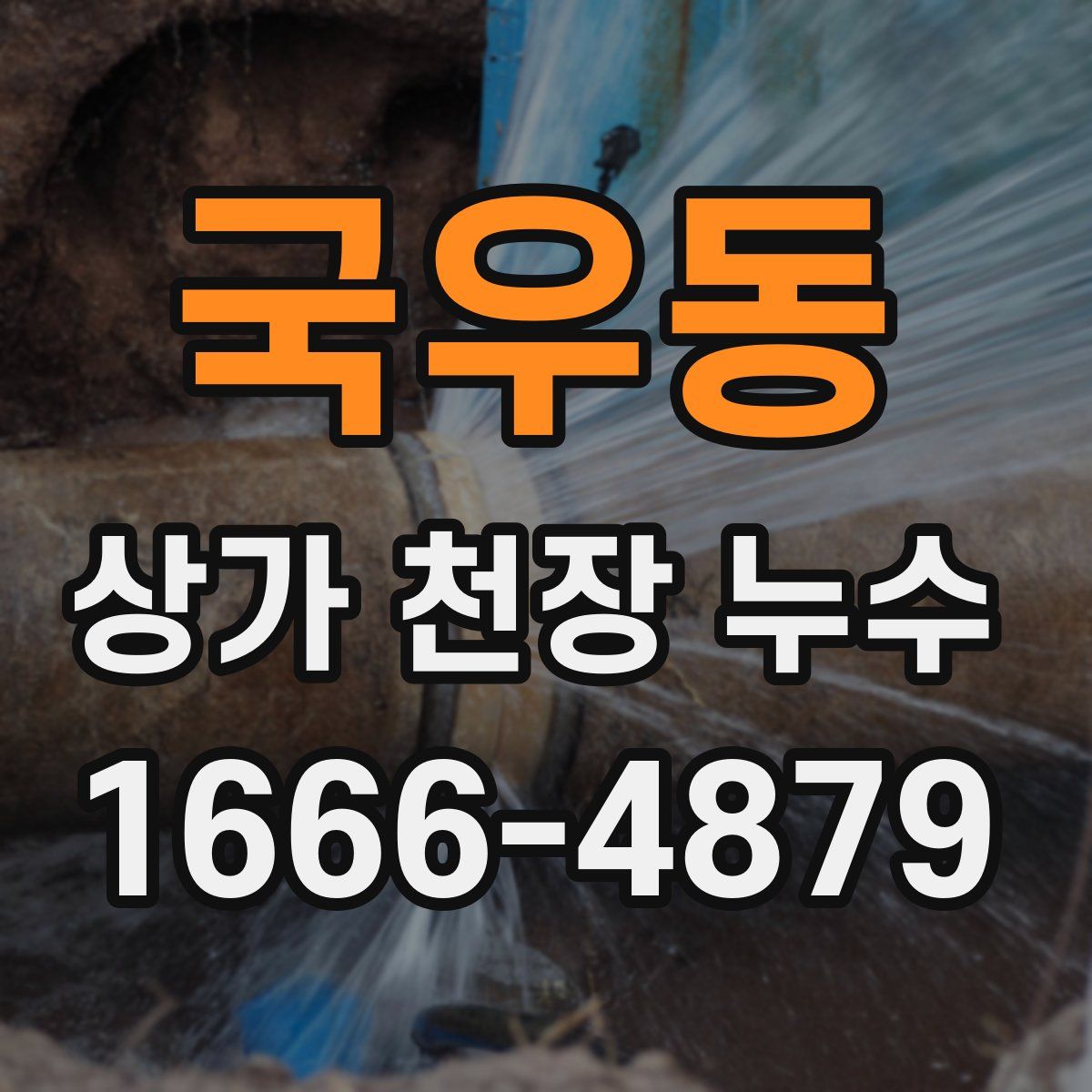 국우동 상가 천장 누수