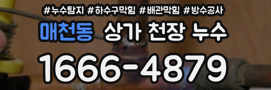 매천동 상가 천장 누수