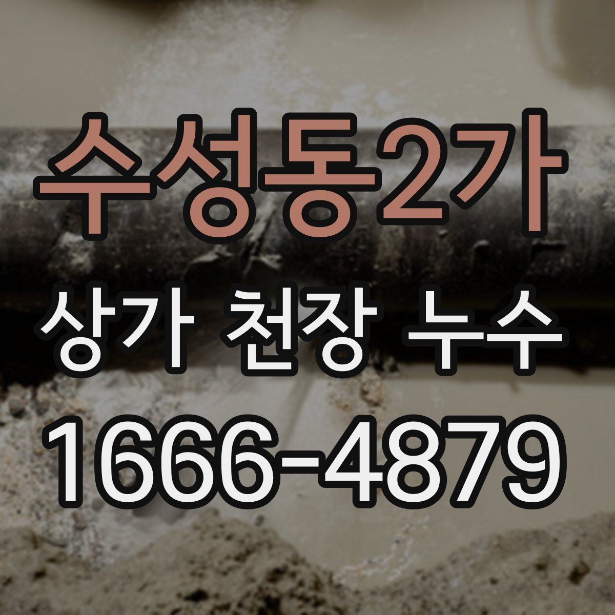 수성동2가 상가 천장 누수