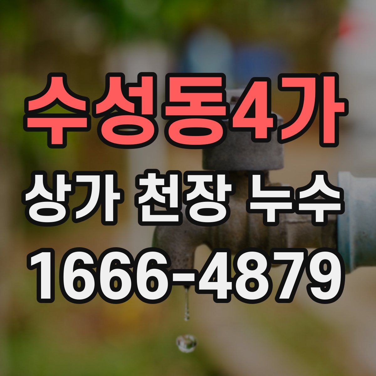 수성동4가 상가 천장 누수