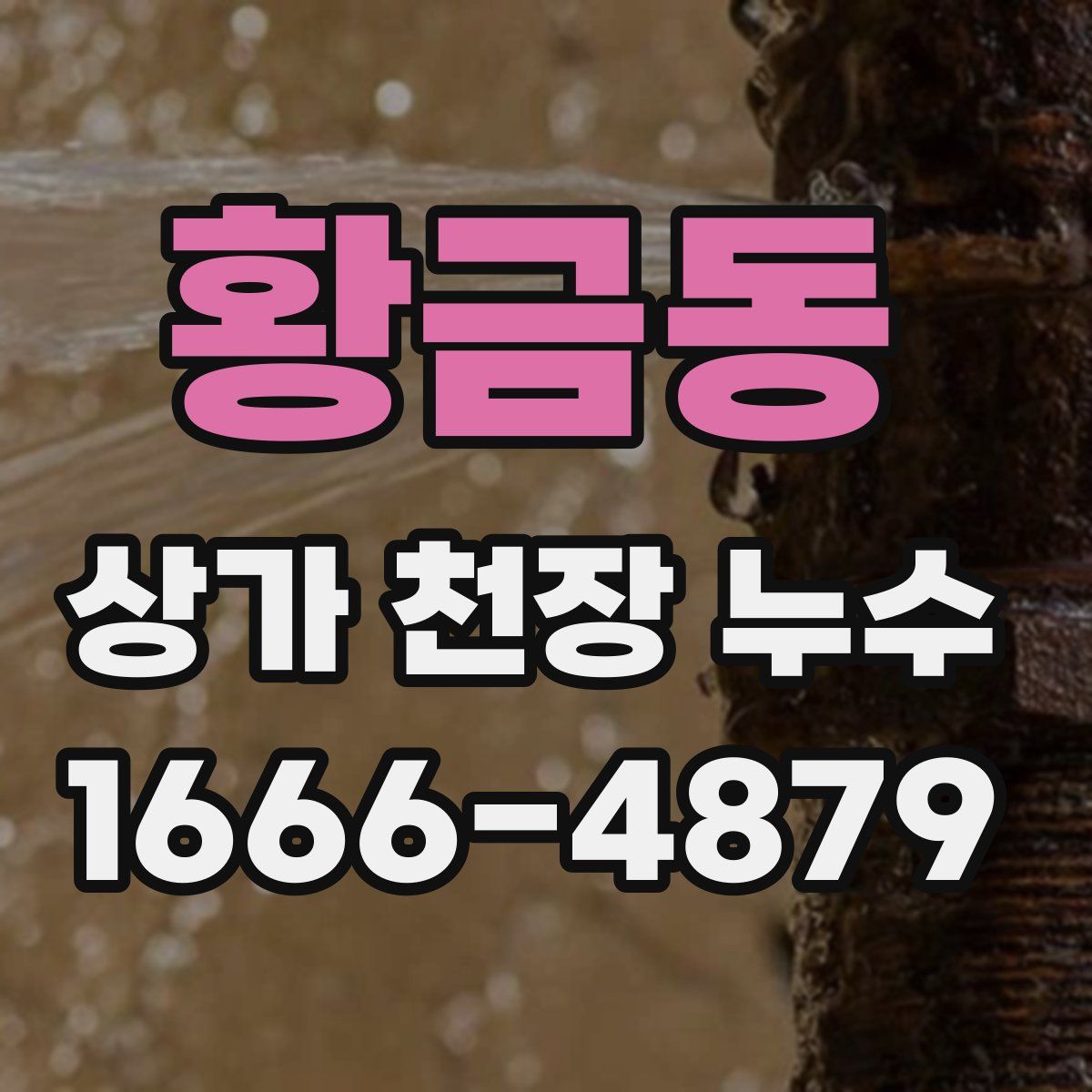 황금동 상가 천장 누수