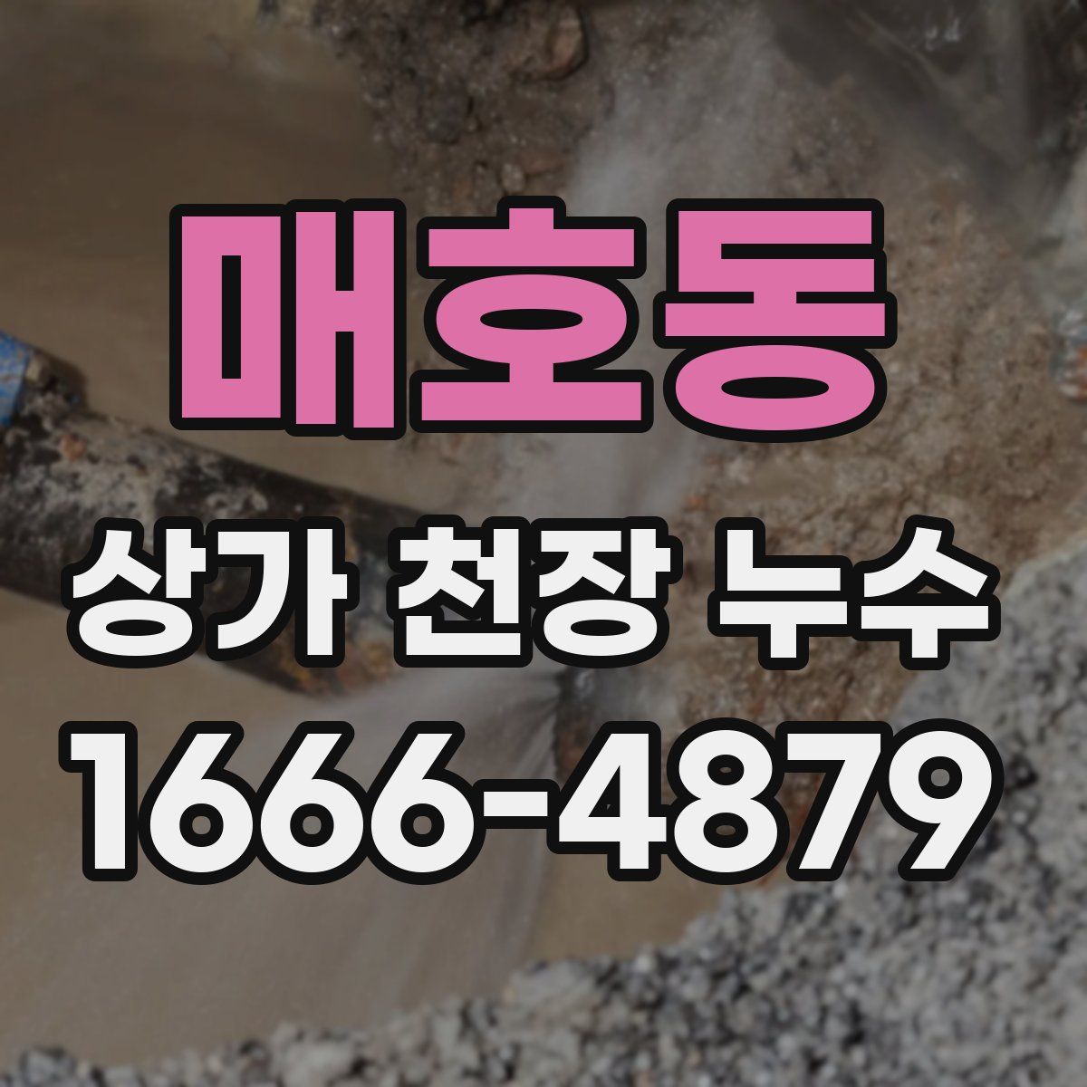 매호동 상가 천장 누수