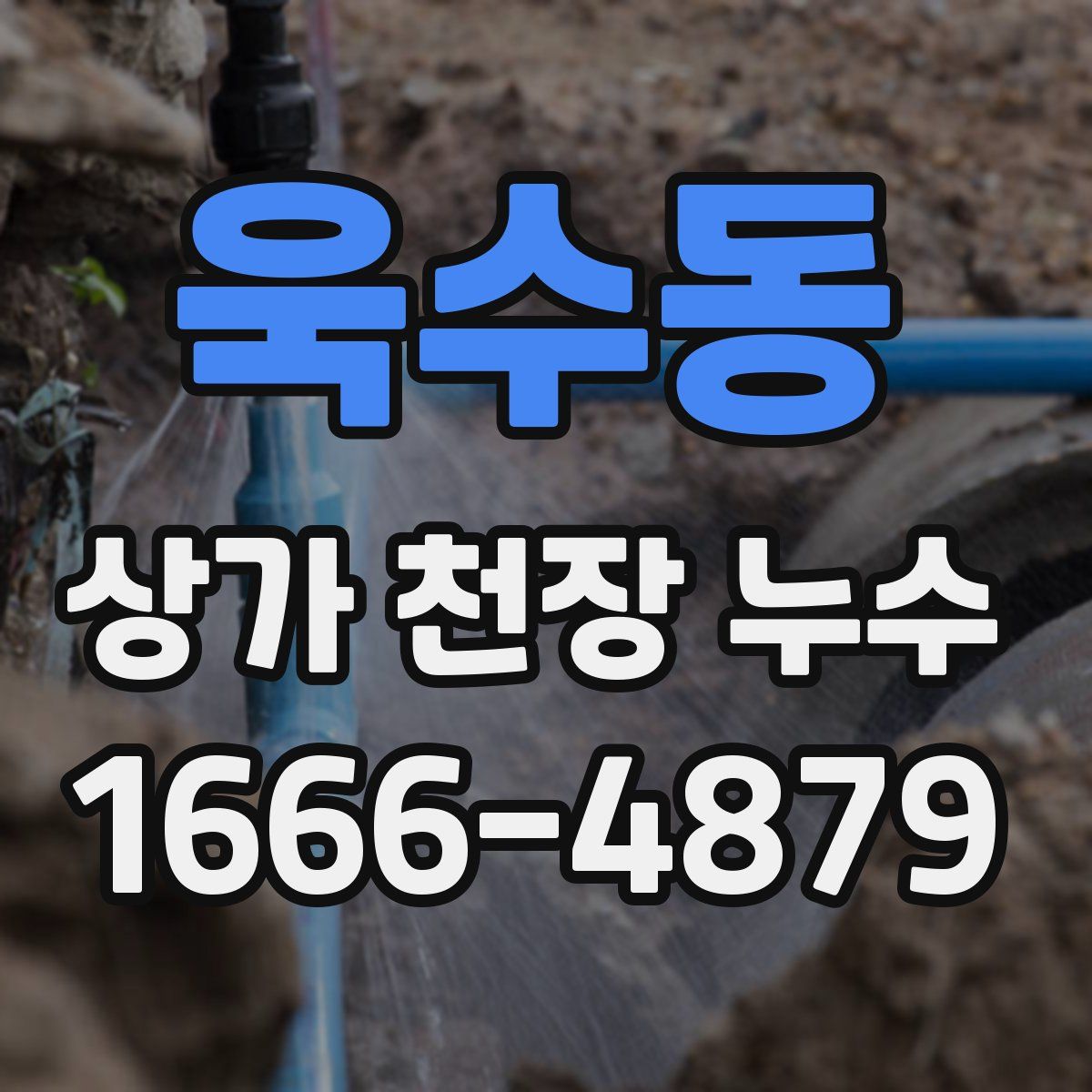 욱수동 상가 천장 누수