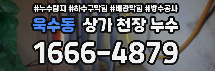 욱수동 상가 천장 누수