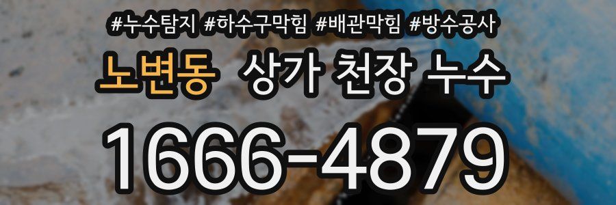 노변동 상가 천장 누수