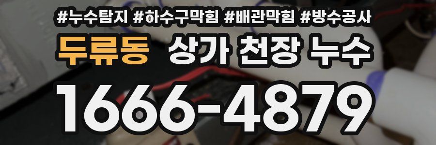 두류동 상가 천장 누수