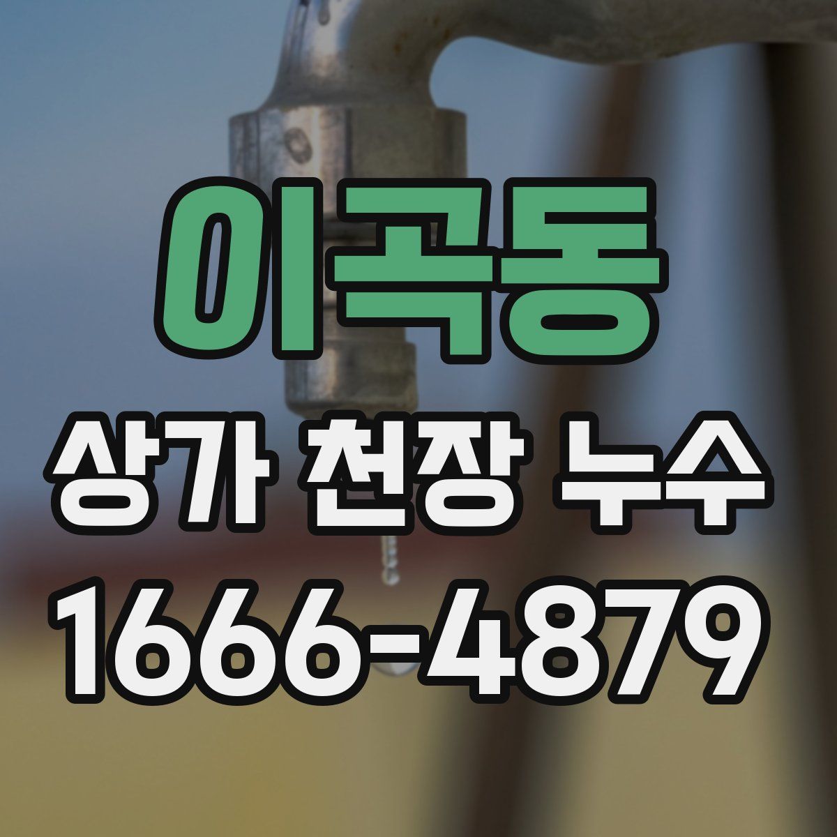 이곡동 상가 천장 누수
