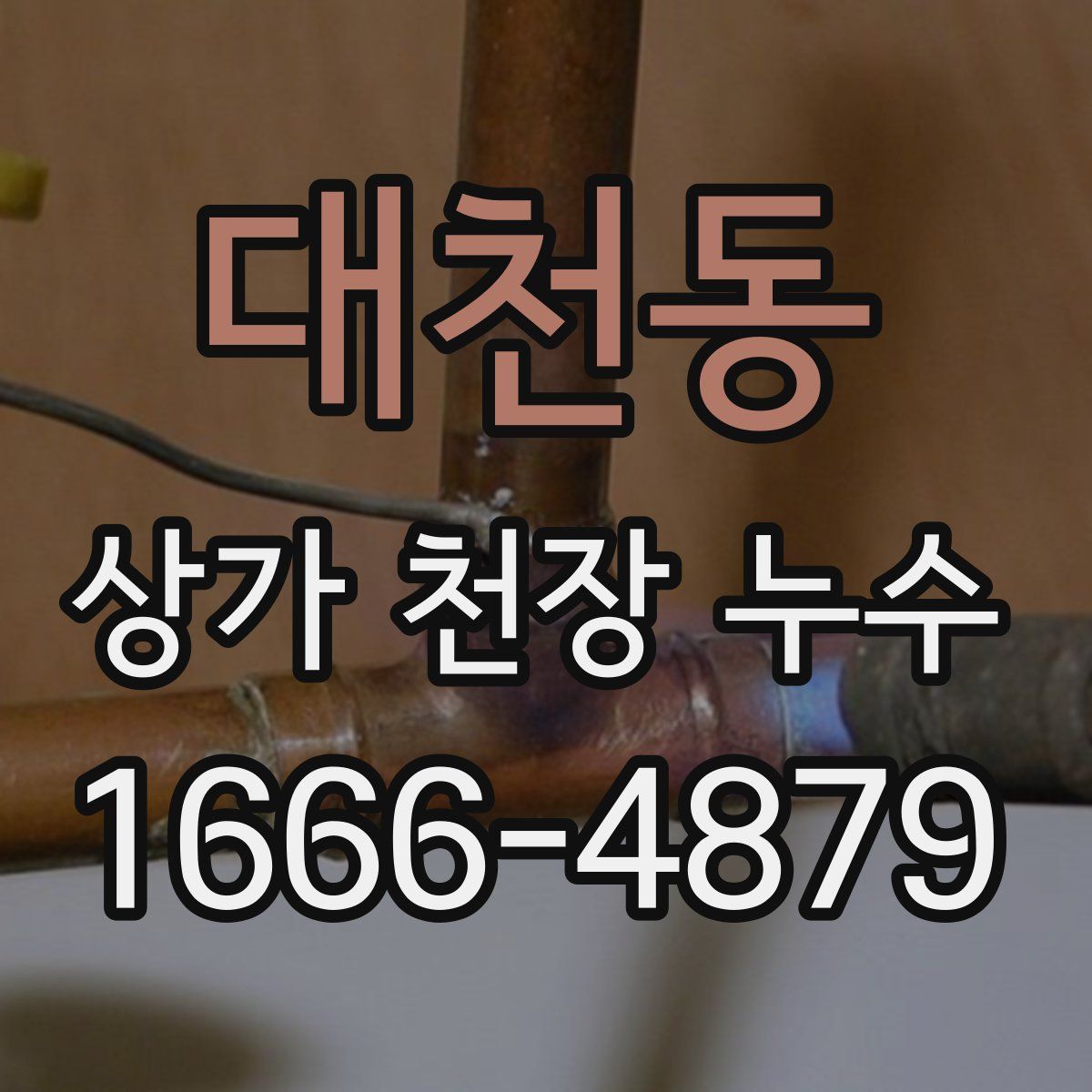 대천동 상가 천장 누수