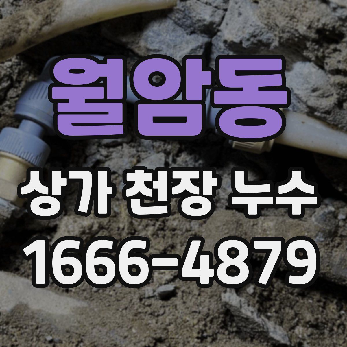 월암동 상가 천장 누수