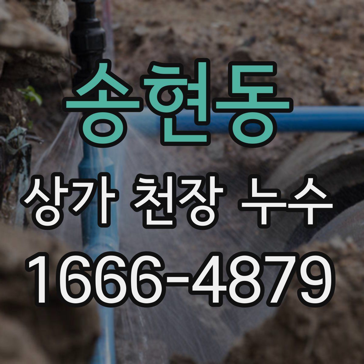 송현동 상가 천장 누수