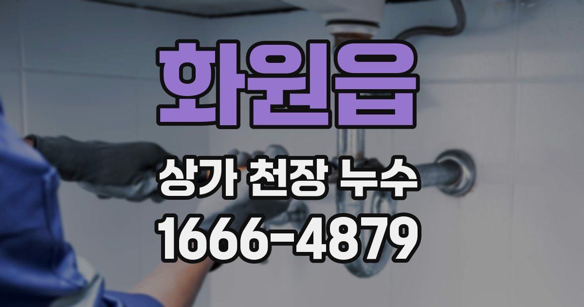 화원읍 상가 천장 누수