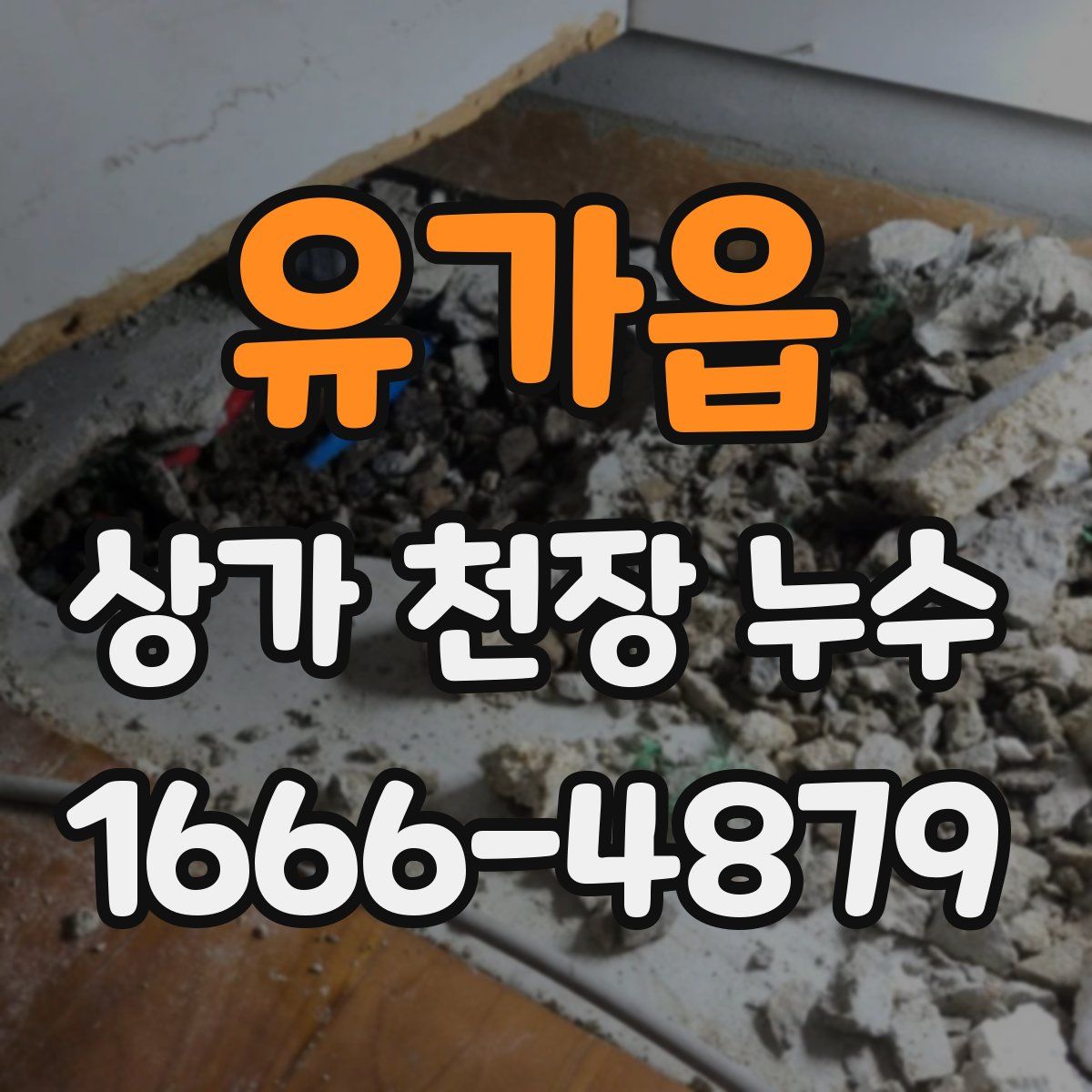 유가읍 상가 천장 누수