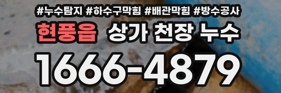 현풍읍 상가 천장 누수