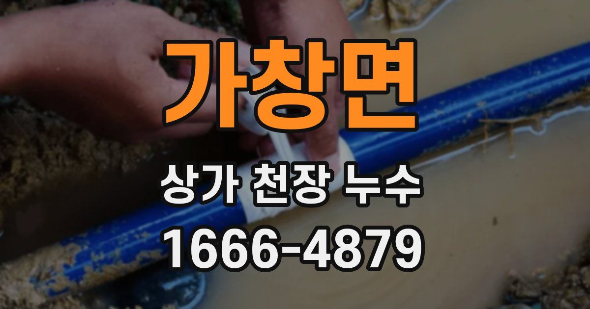 가창면 상가 천장 누수