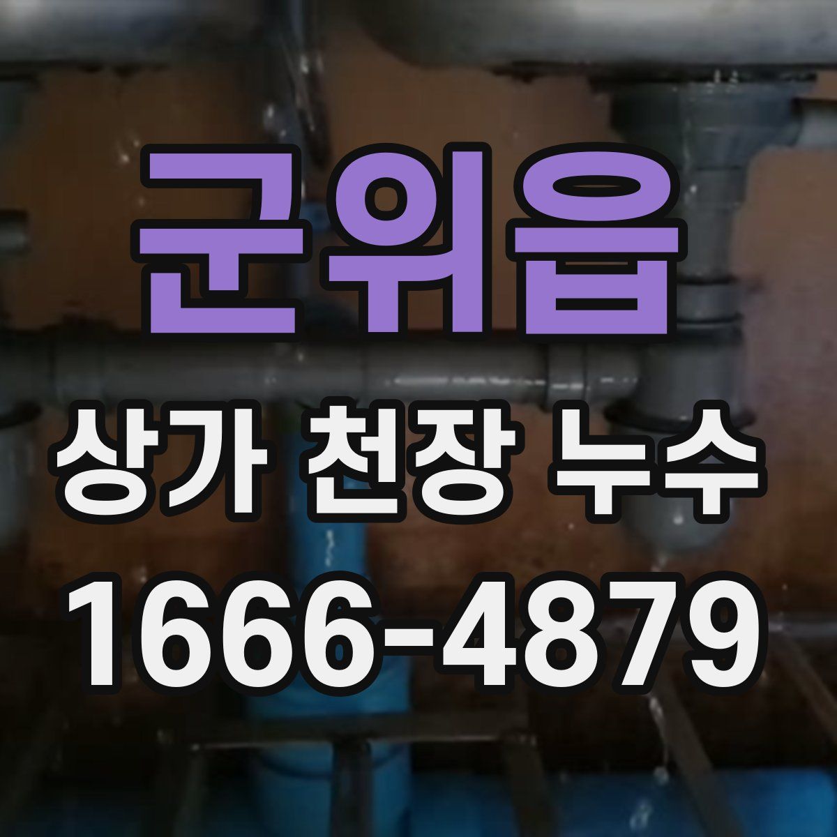 군위읍 상가 천장 누수