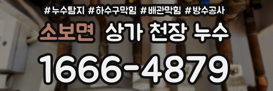 소보면 상가 천장 누수