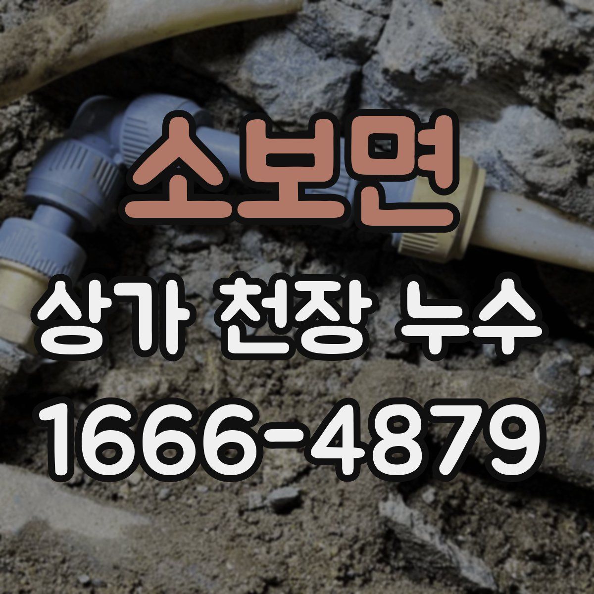 소보면 상가 천장 누수