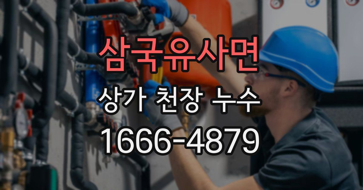 삼국유사면 상가 천장 누수