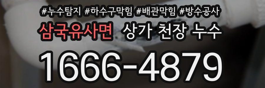 삼국유사면 상가 천장 누수