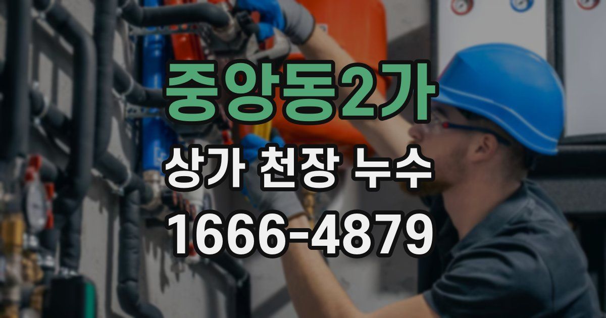 중앙동2가 상가 천장 누수