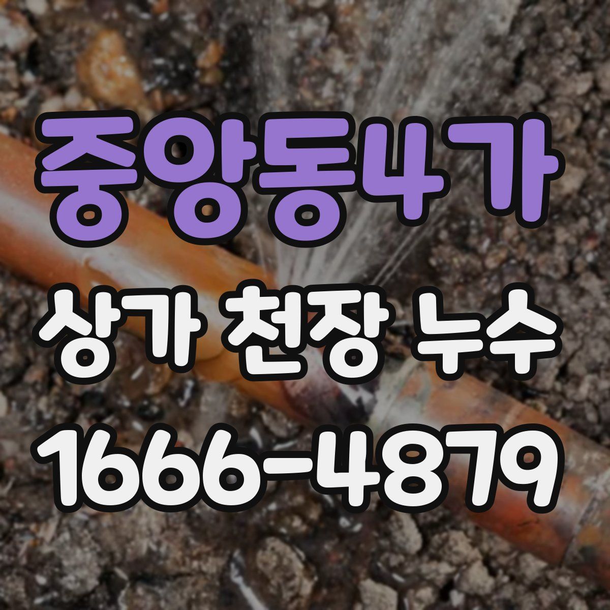 중앙동4가 상가 천장 누수