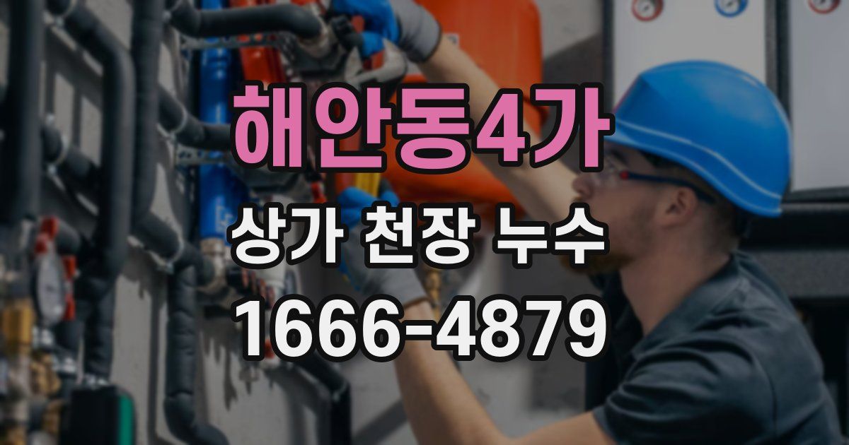해안동4가 상가 천장 누수