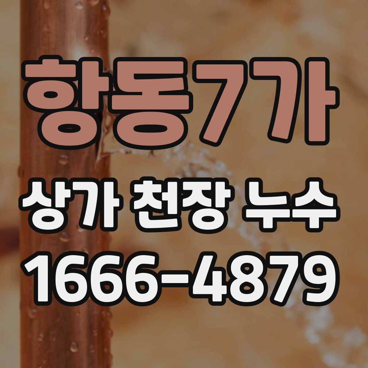 항동7가 상가 천장 누수