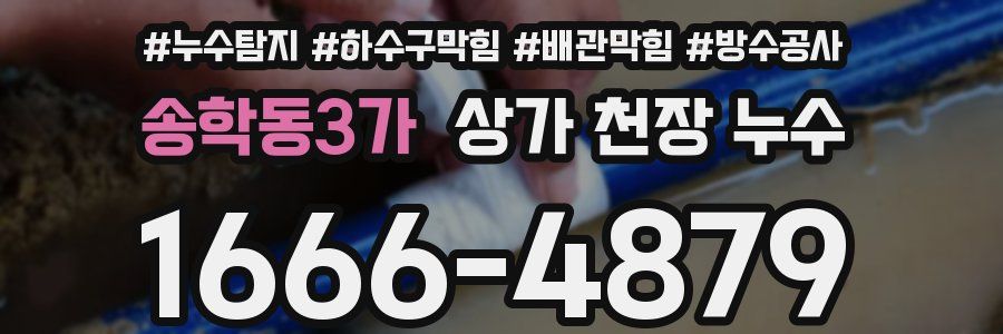 송학동3가 상가 천장 누수