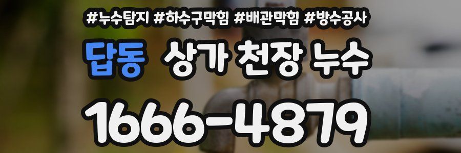 답동 상가 천장 누수