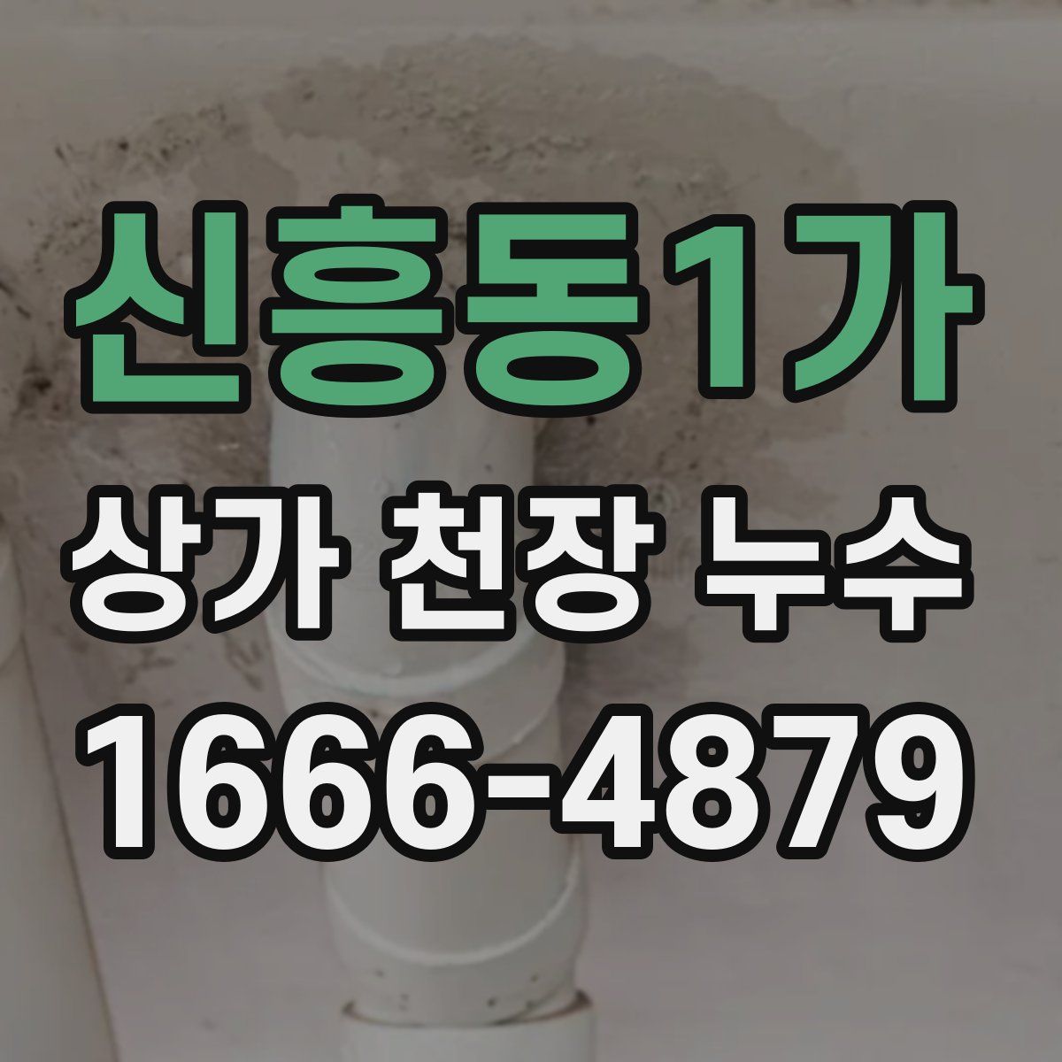 신흥동1가 상가 천장 누수