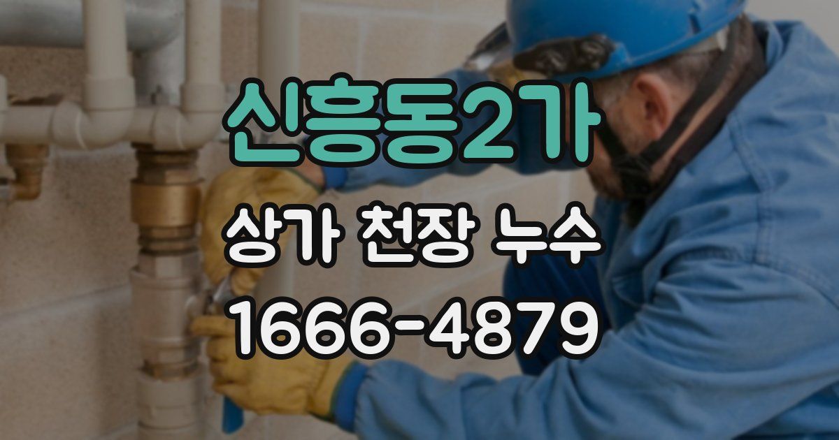 신흥동2가 상가 천장 누수