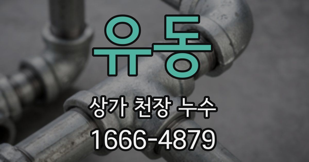 유동 상가 천장 누수