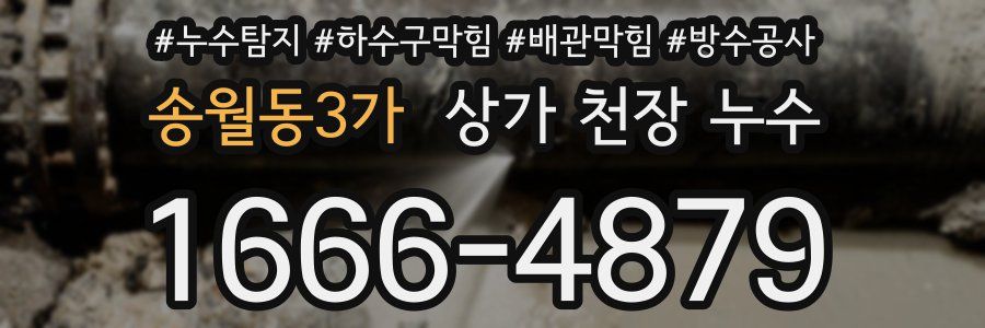송월동3가 상가 천장 누수