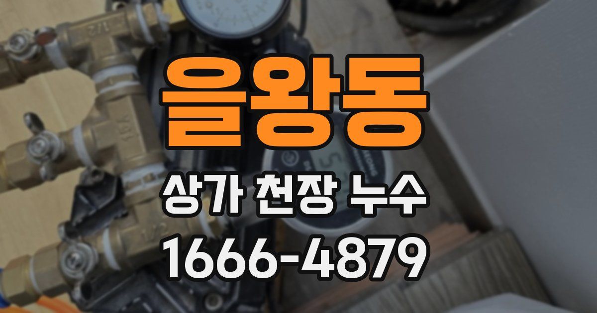 을왕동 상가 천장 누수
