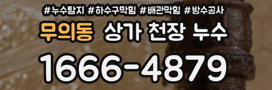 무의동 상가 천장 누수