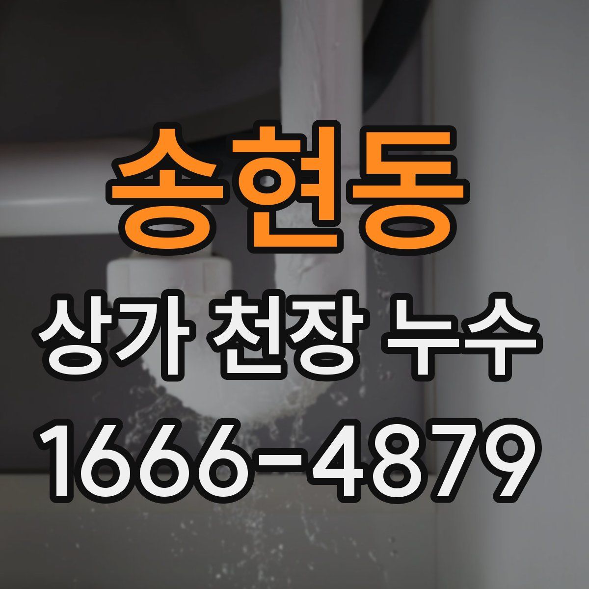 송현동 상가 천장 누수