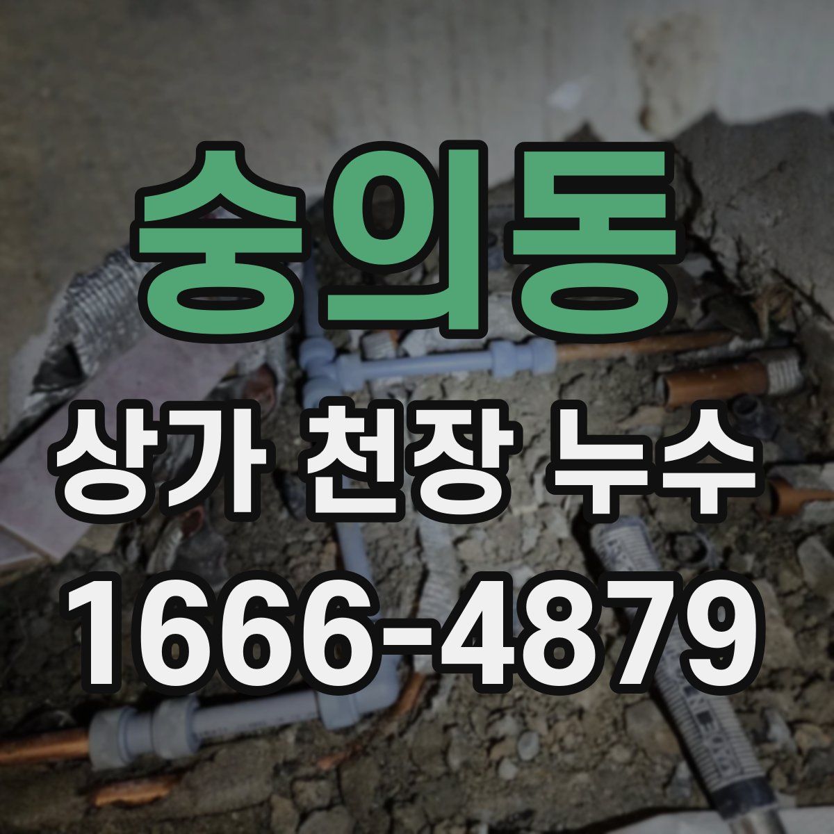 숭의동 상가 천장 누수