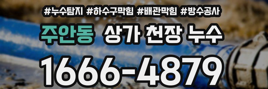 주안동 상가 천장 누수
