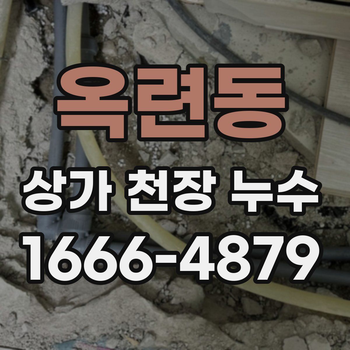 옥련동 상가 천장 누수
