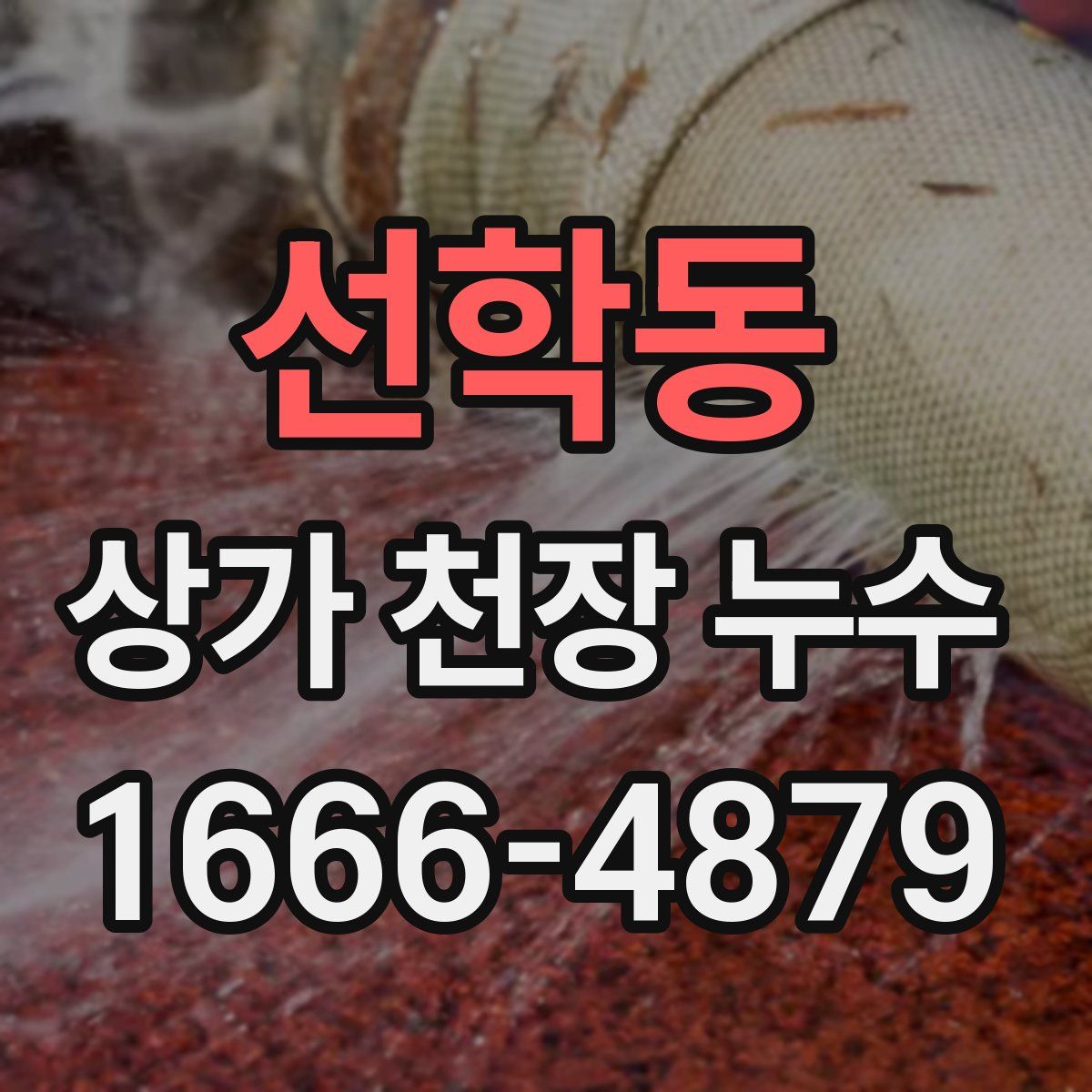 선학동 상가 천장 누수