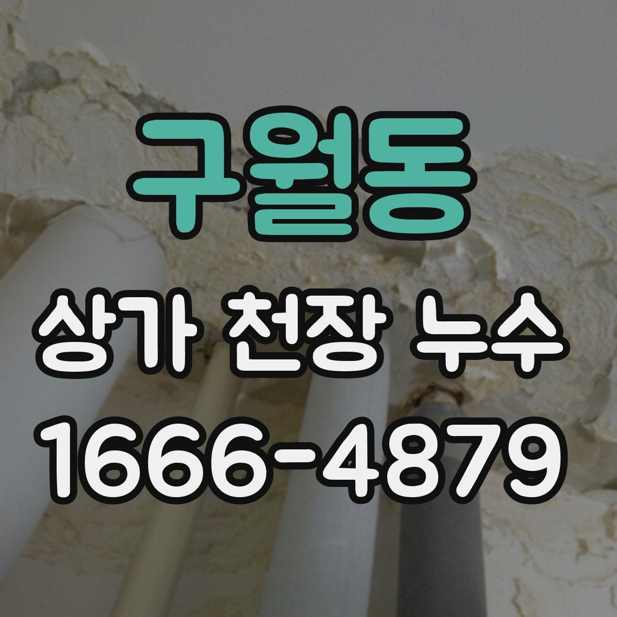 구월동 상가 천장 누수