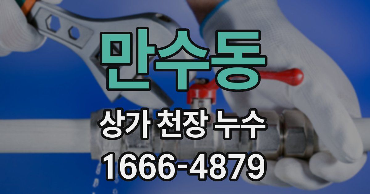 만수동 상가 천장 누수