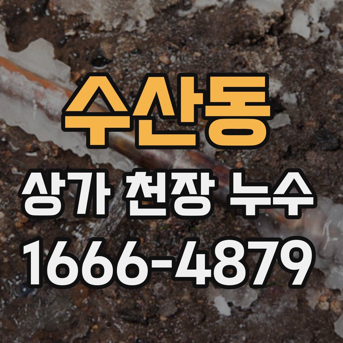 수산동 상가 천장 누수