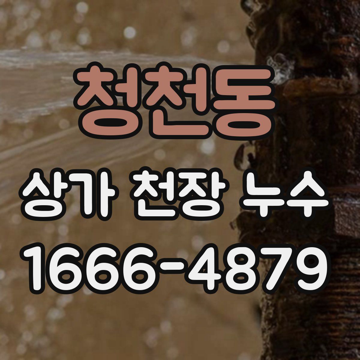 청천동 상가 천장 누수