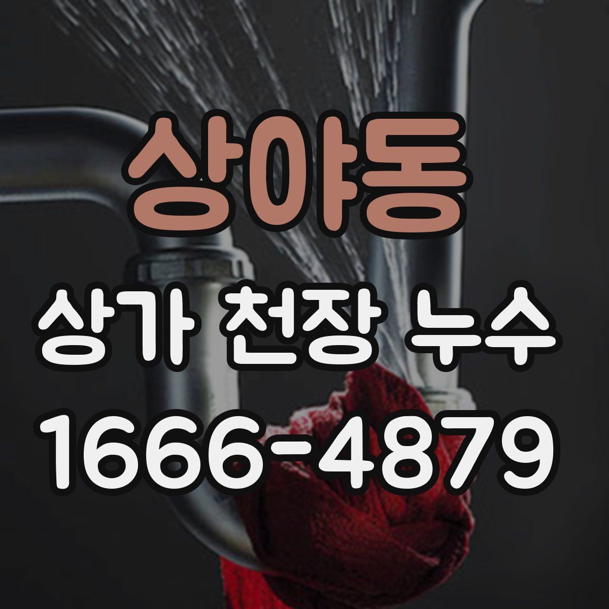 상야동 상가 천장 누수
